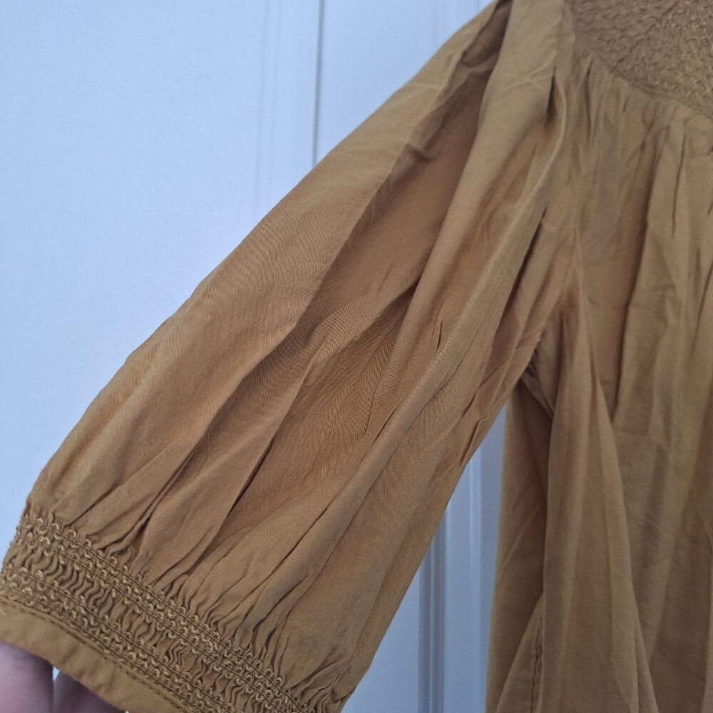 OLD Navy Tan Cotton  viscose  Women's Blouse size 3X‎ - Picture 2 of 8